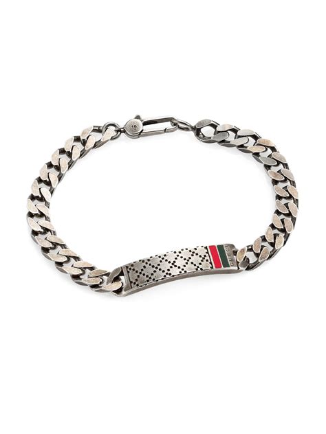 men's silver gucci bracelet